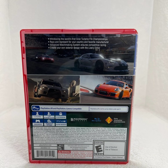 PS4 Gran Turismo Sport VR mode included Gently used - Picture 2 of 4